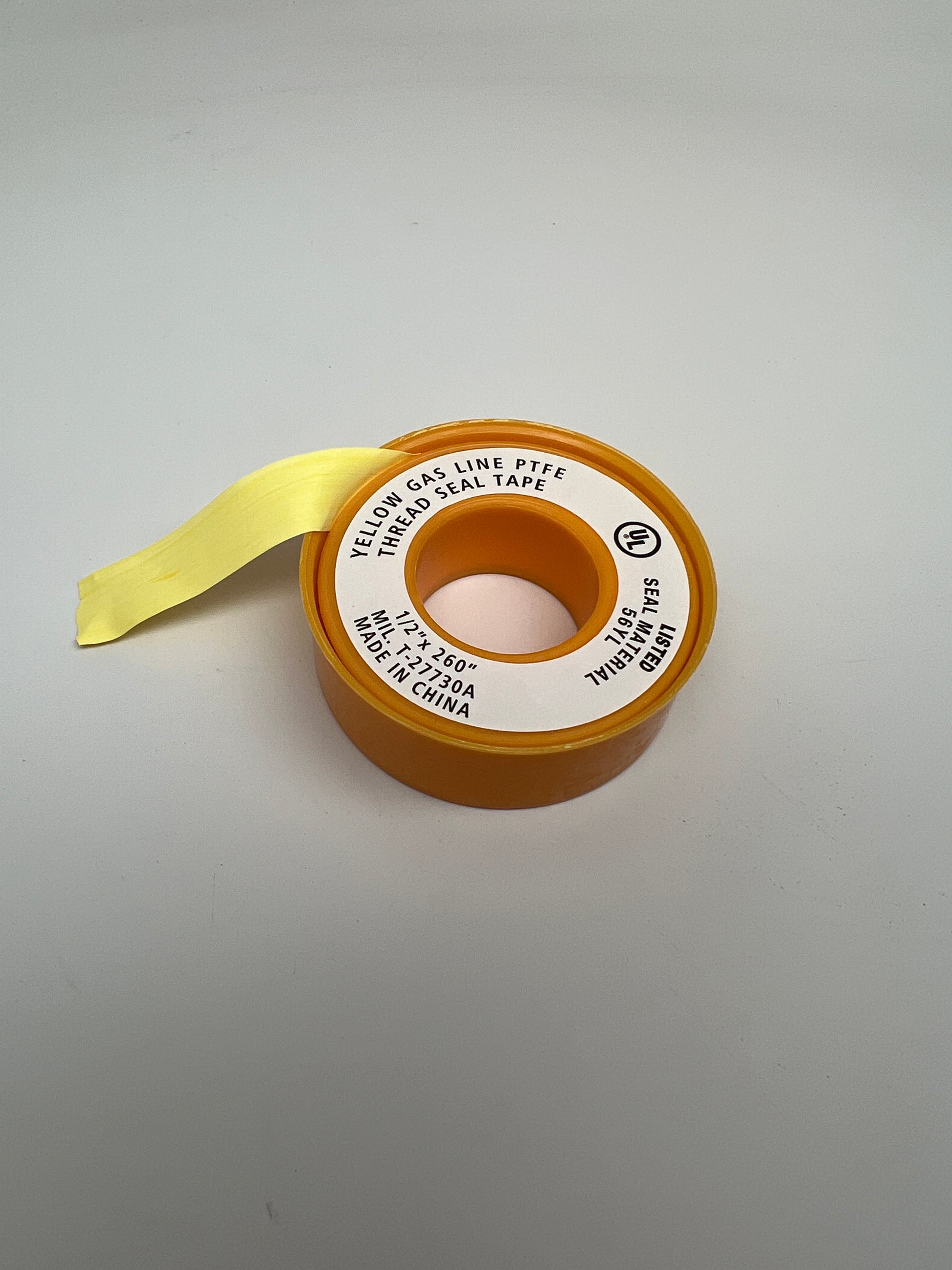 1/2 x 260 YELLOW TEFLON TAPE PTFE GAS PIPE THREAD SEAL TAPE T